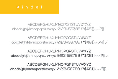 Kindel - Sans Serif Typeface