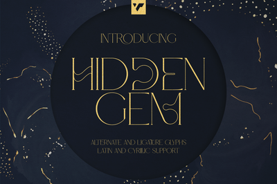Hidden Gem Serif + Cyrillic and more