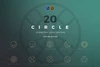 20 Circle geometric logos - outline