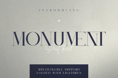 Monument - All Caps Serif Font