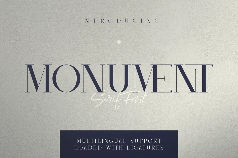 Monument - All Caps Serif Font