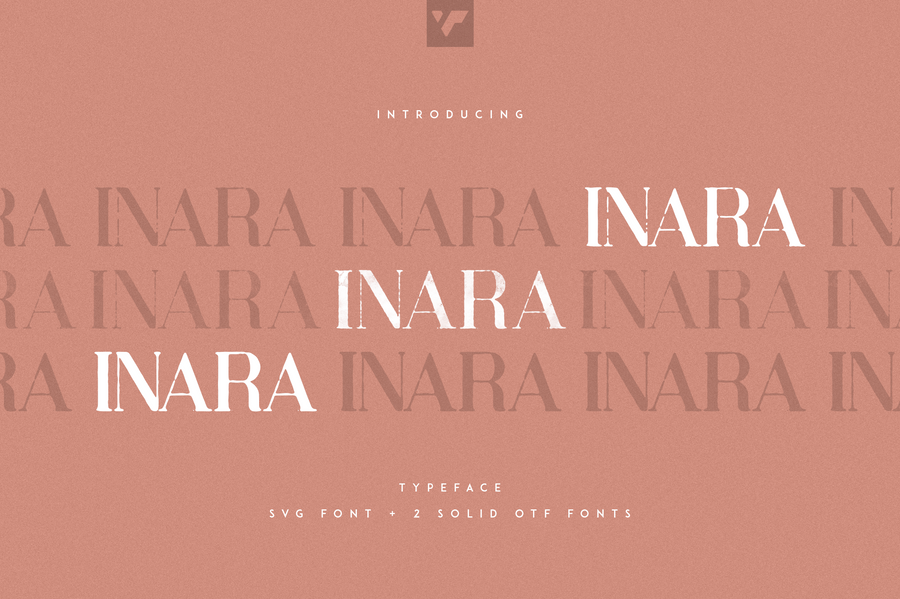 Inara Typeface - SVG + Solid fonts