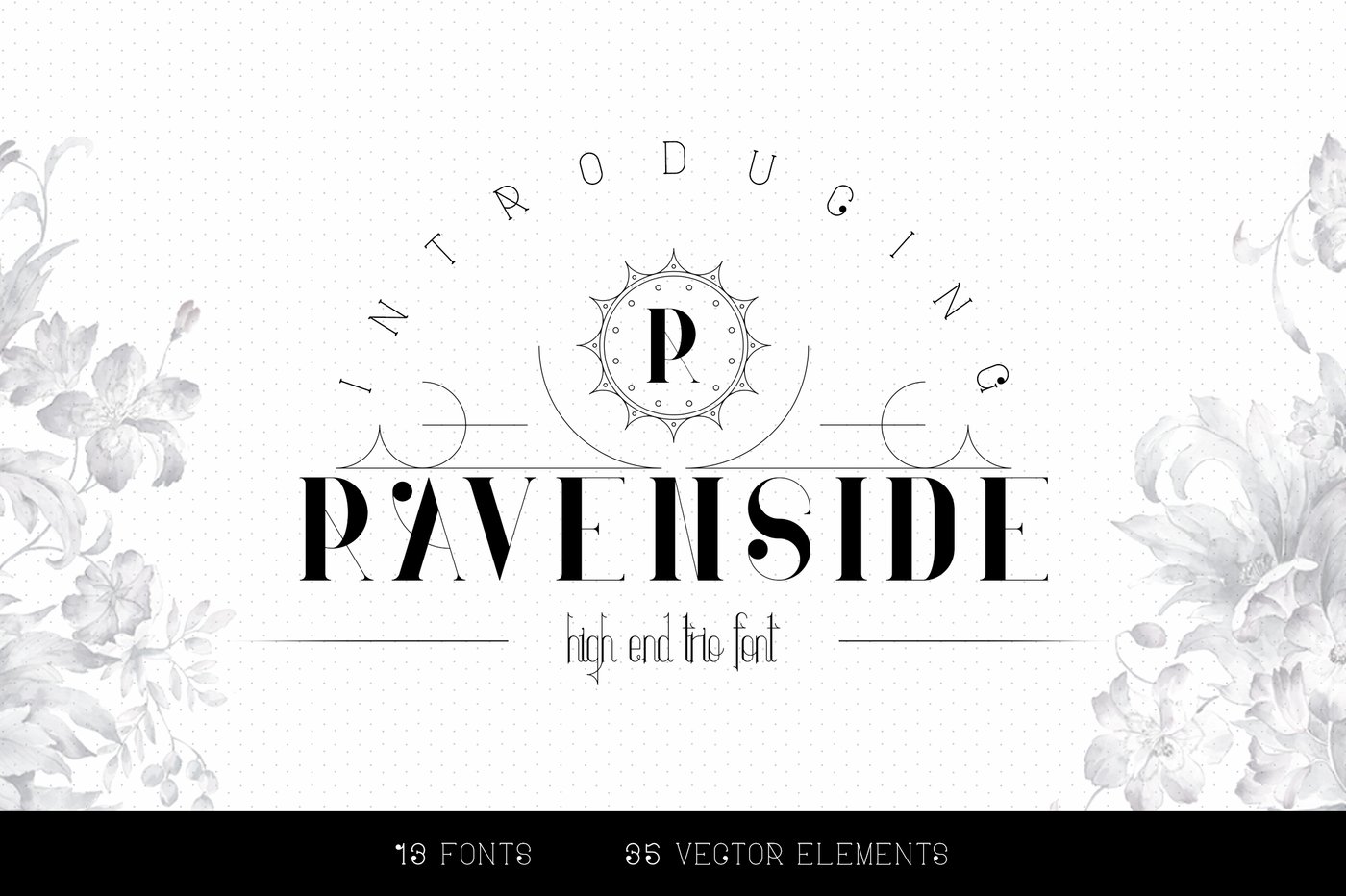 Ravenside-high end trio font