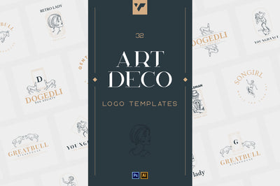 32 Art Deco Logo Templates