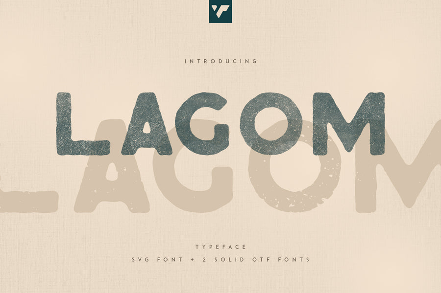 Lagom SVG font + 2 rough OTF fonts