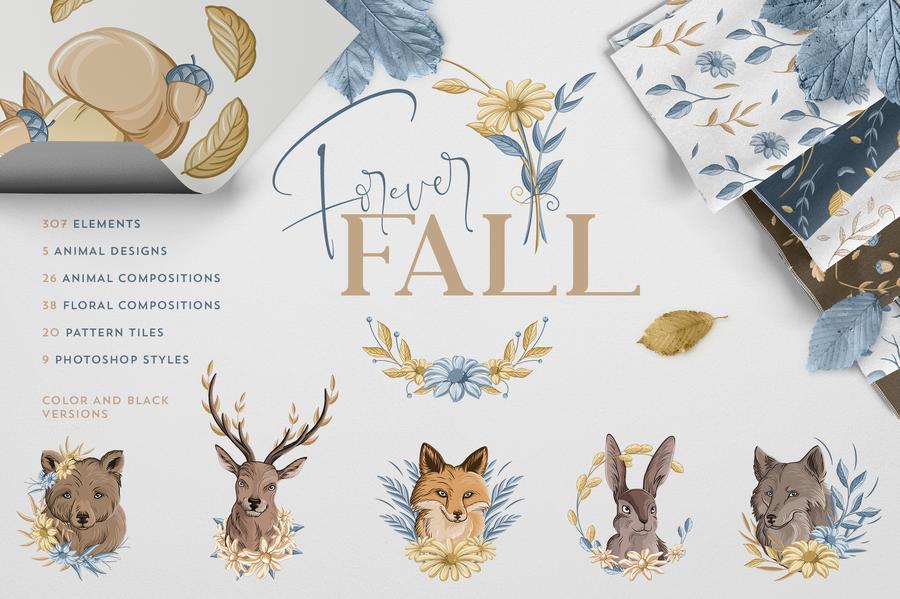 Forever Fall Graphics | 500+ objects
