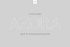 Azora typeface for branding and text