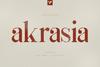Akrasia Typeface - SVG + Solid fonts