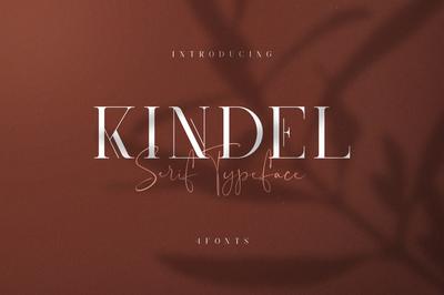 Kindel - Serif Typeface | 4 styles