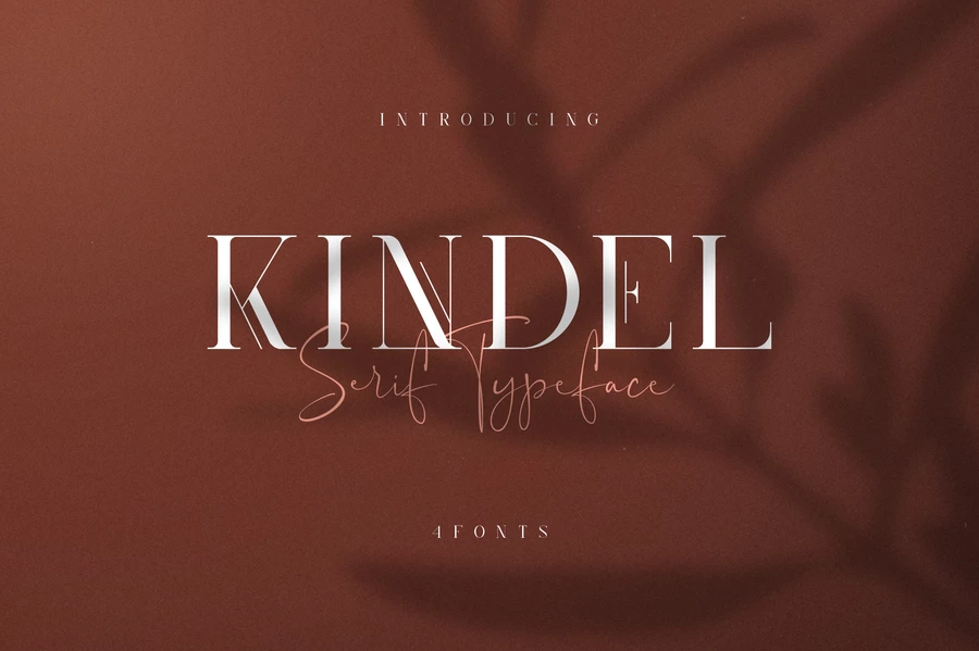 Kindel - Serif Typeface | 4 styles