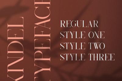 Kindel - Serif Typeface | 4 styles