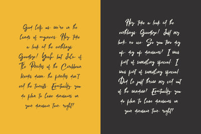 Lelushka Script + Ink marks